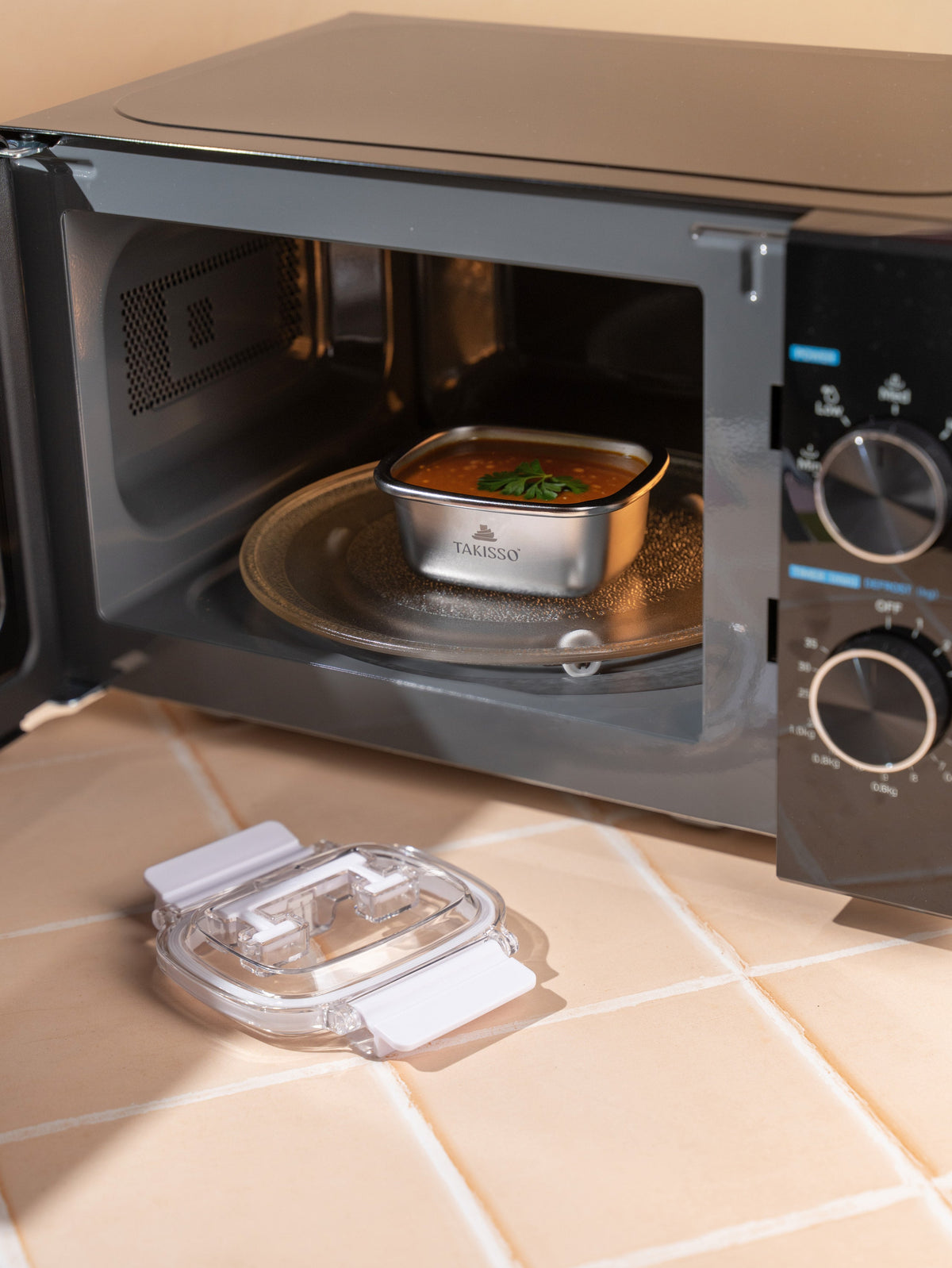 TAKISSO Rectangle - Small - 250ml Microwave Safe Container With Handle