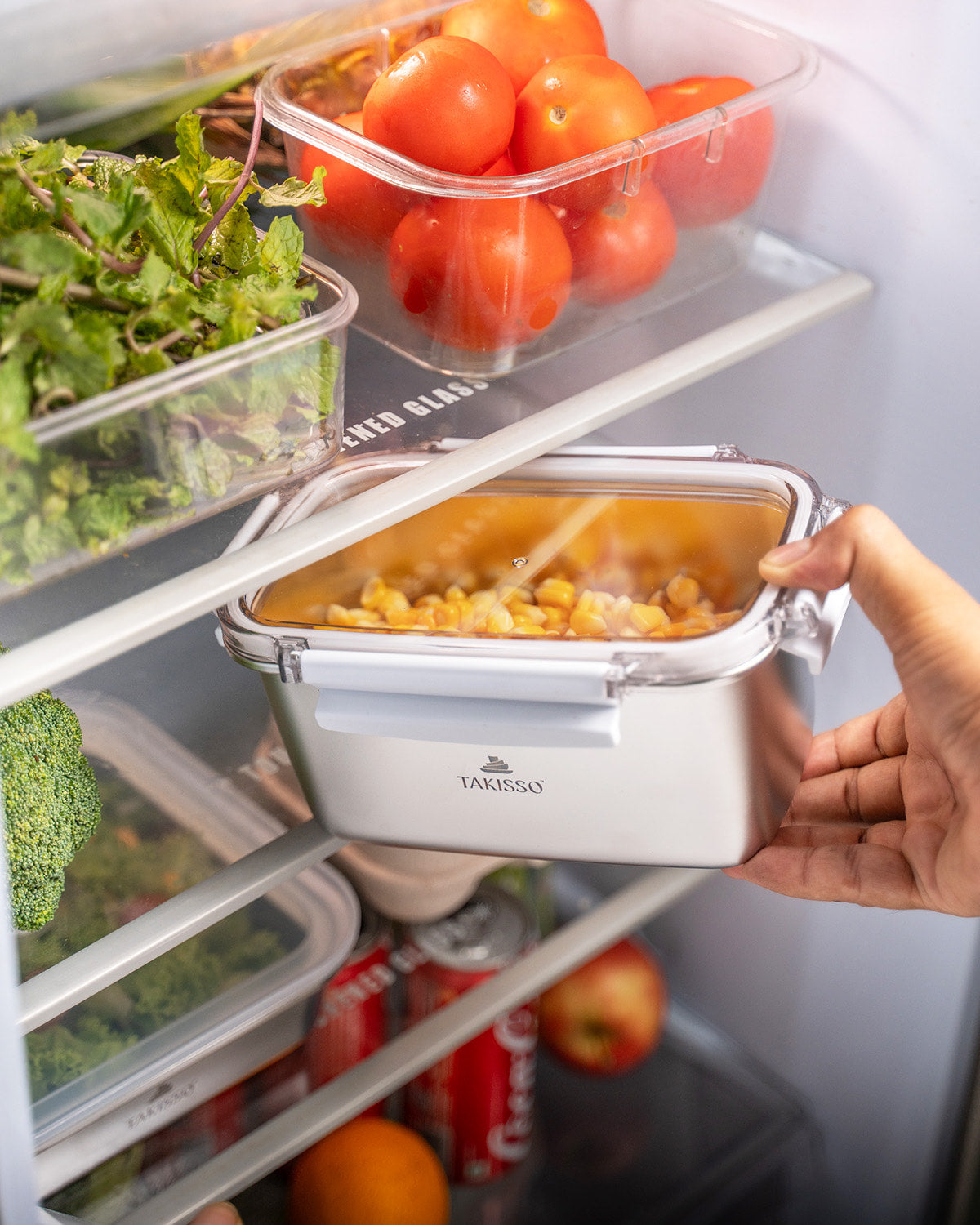 TAKISSO Rectangle - Big - 1300ml Microwave Safe Container With Transparent Lid