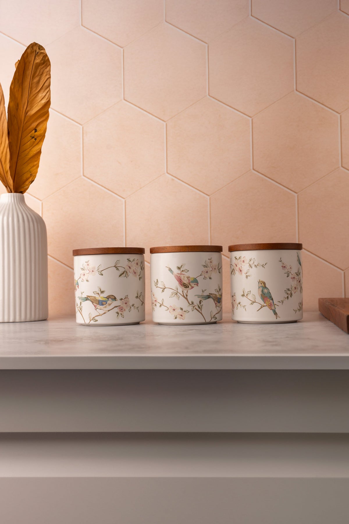 TAKISSO Porcelain Canister Set of 3