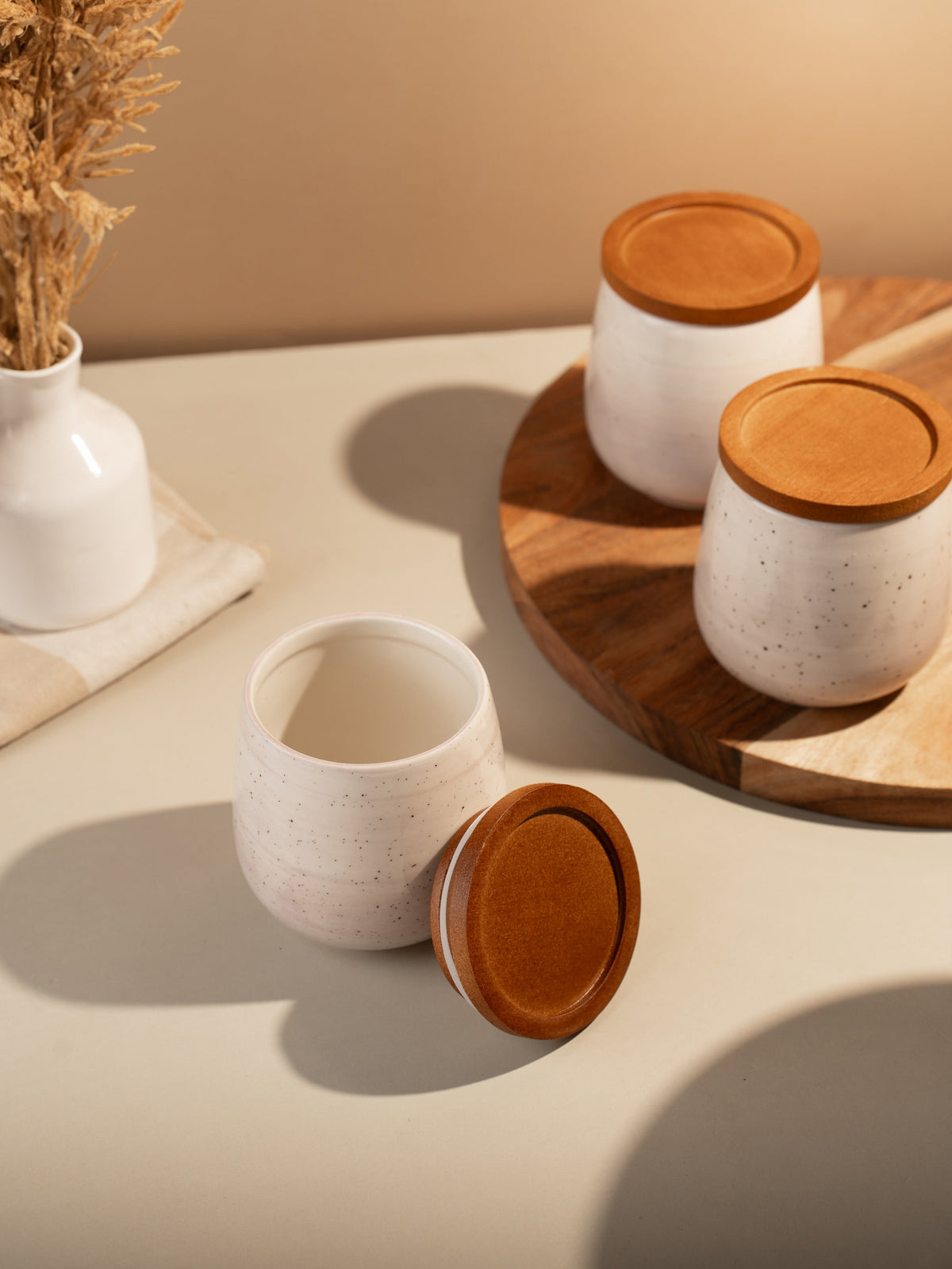 TAKISSO Porcelain Canister Set of 3