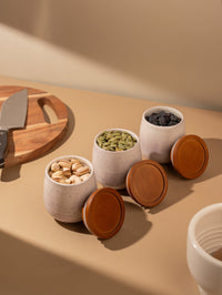 TAKISSO Porcelain Canister Set of 3