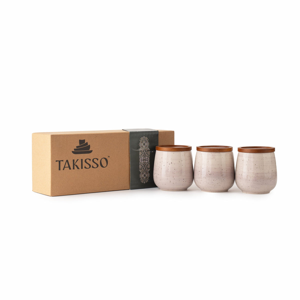 TAKISSO Porcelain Canister Set of 3