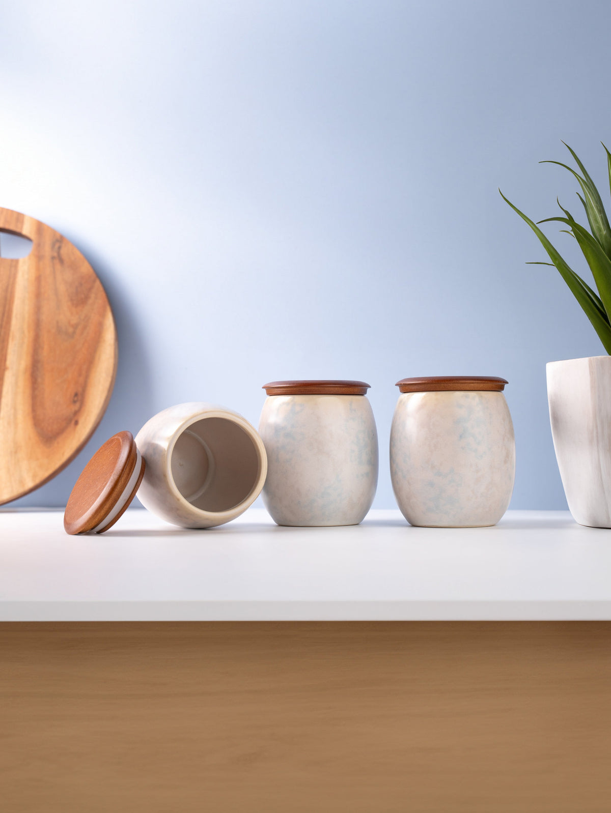 TAKISSO Porcelain Canister Set of 3