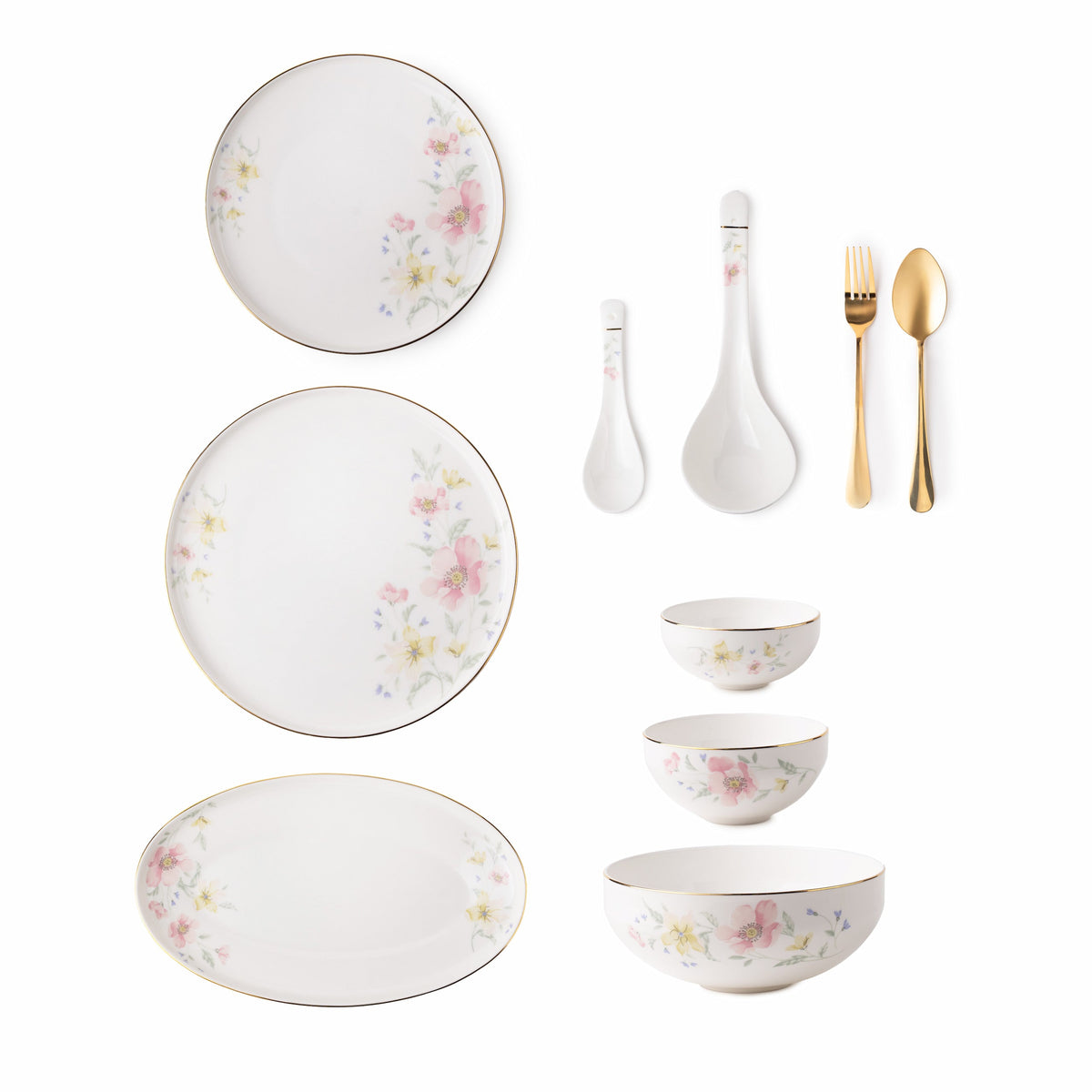 TAKISSO Porcelain Dinner Set of 49