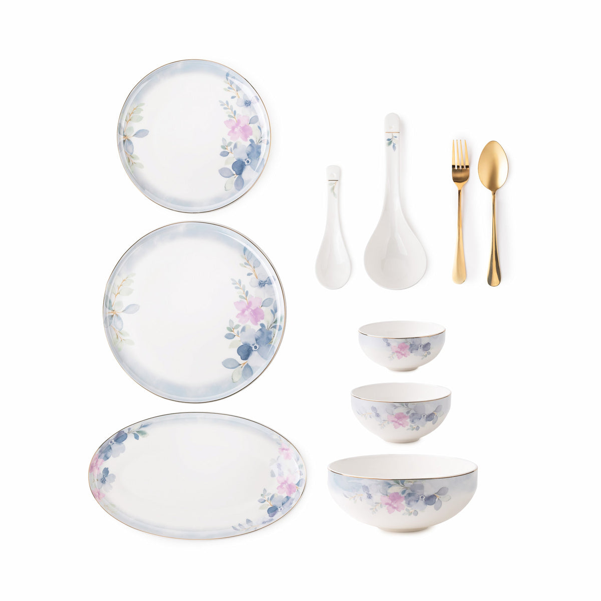 TAKISSO Porcelain Dinner Set of 49