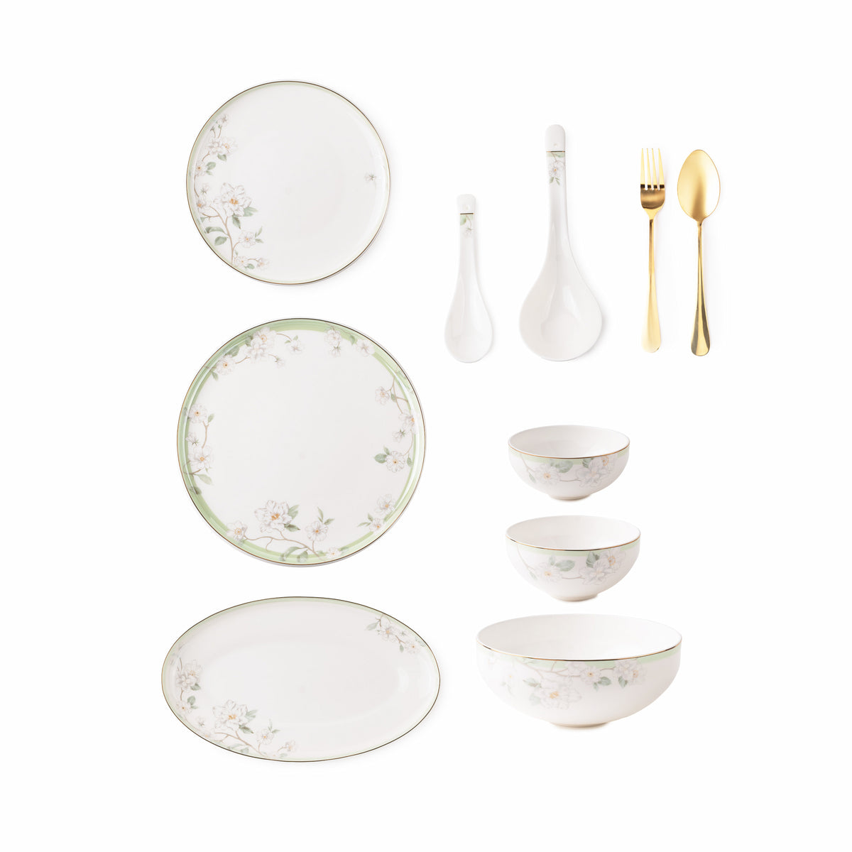 TAKISSO Porcelain Dinner Set of 49