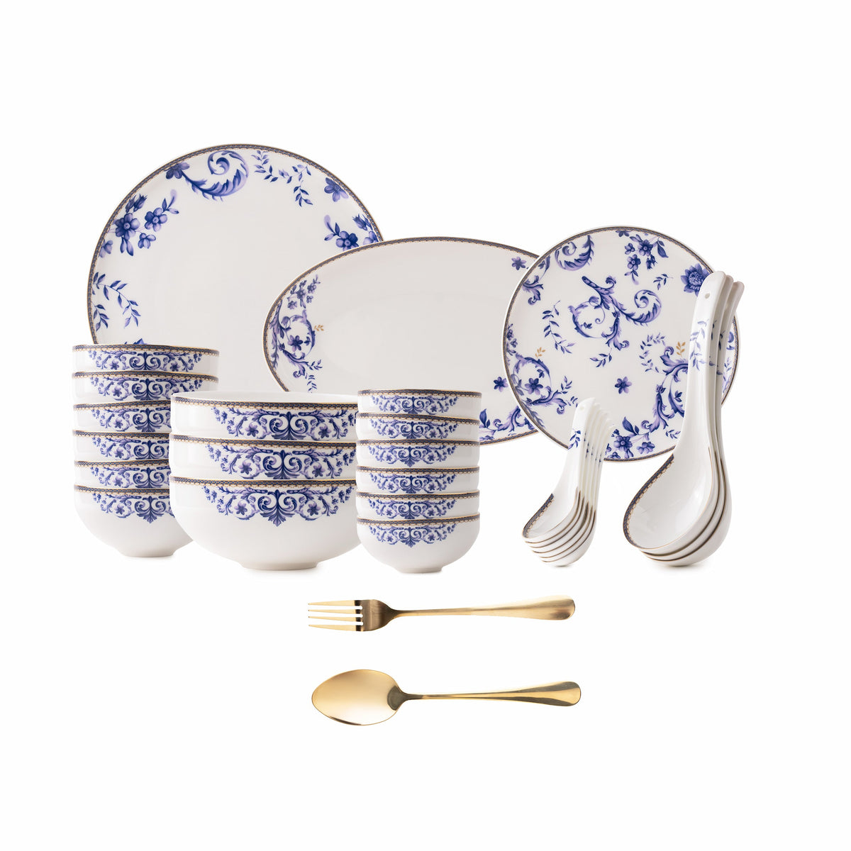 TAKISSO Porcelain Dinner Set of 49