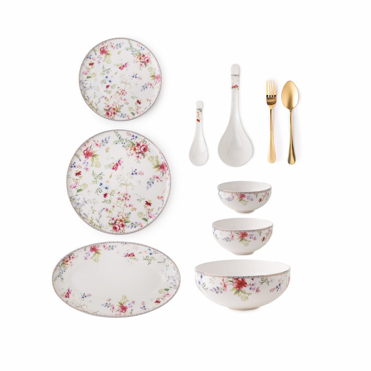 TAKISSO Porcelain Dinner Set of 49