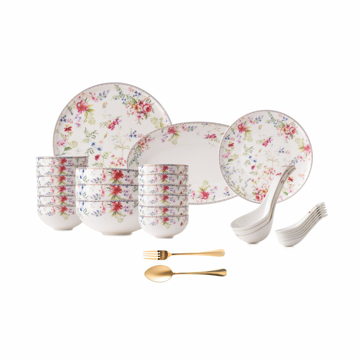 TAKISSO Porcelain Dinner Set of 49