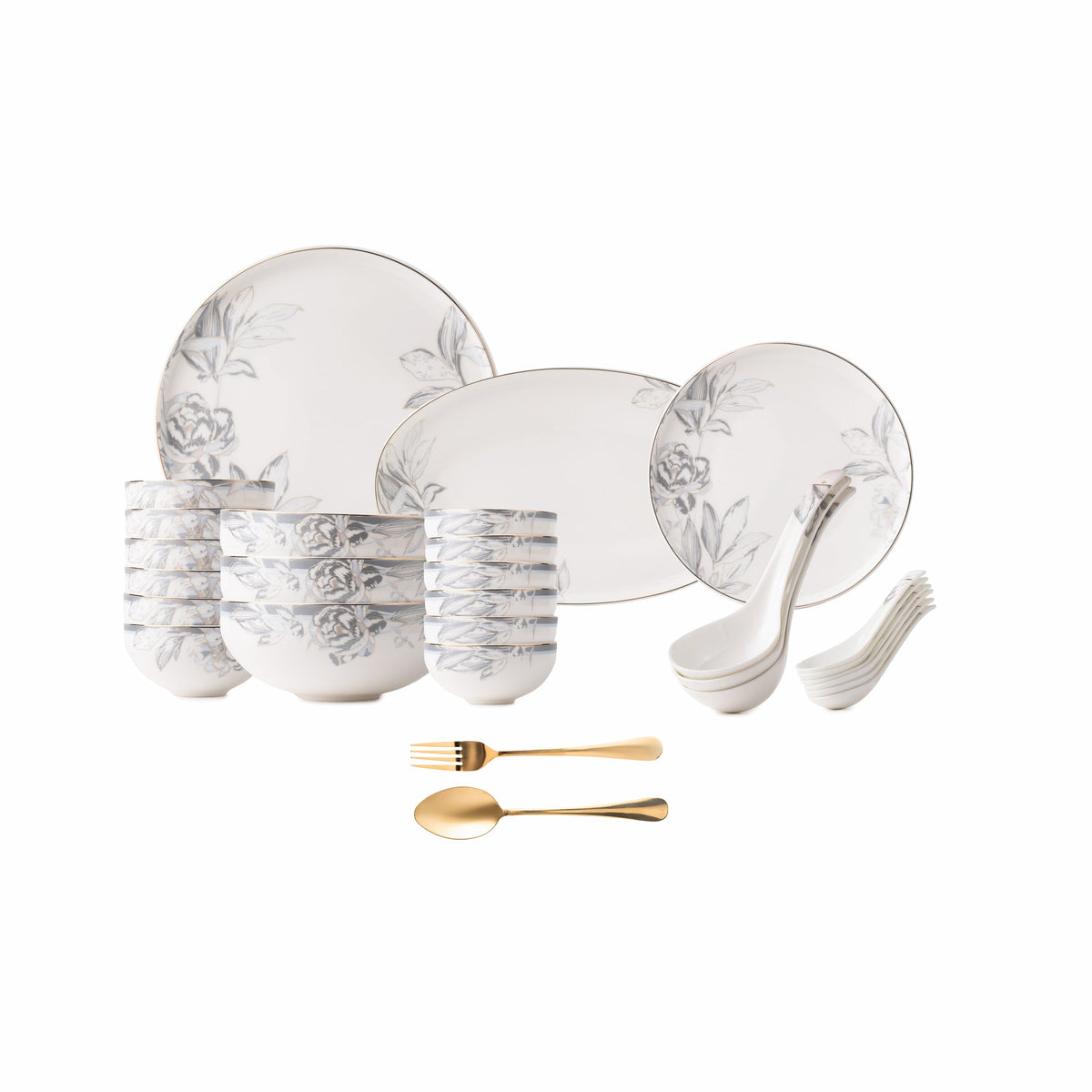 TAKISSO Porcelain Dinner Set of 49