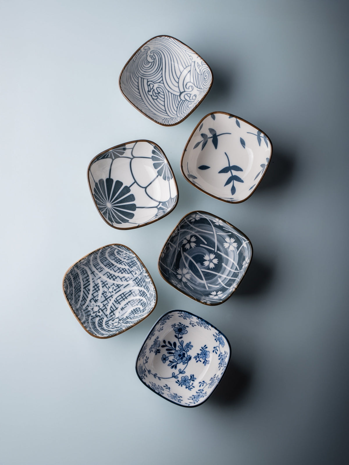 TAKISSO Porcelain Bowl Set of 6