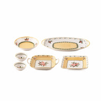 TAKISSO Porcelain Platter Set of 6