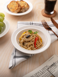 TAKISSO Porcelain Line Pattern Bowl Set of 6