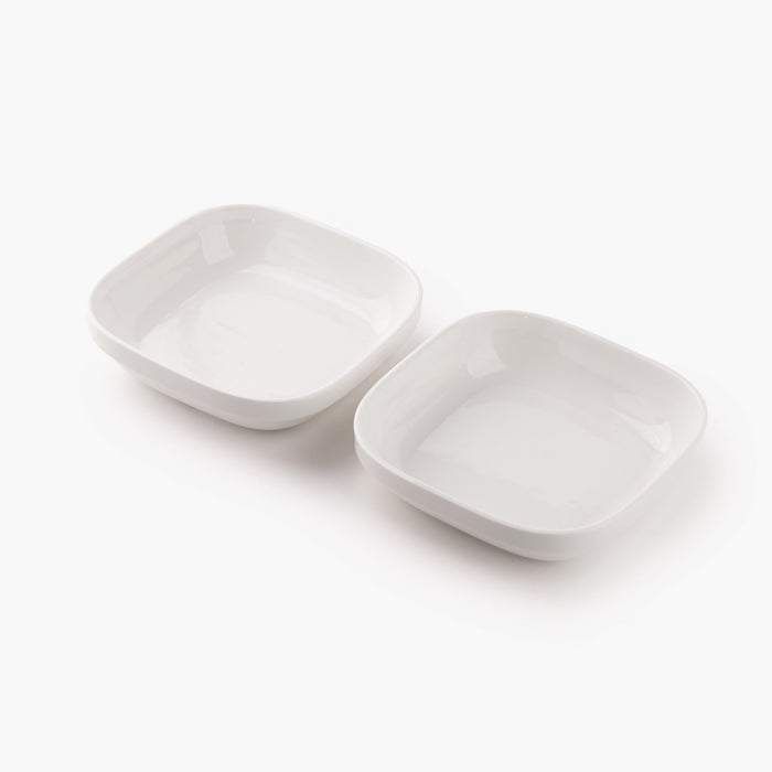 TAKISSO Porcelain Square Bowl Set of 2