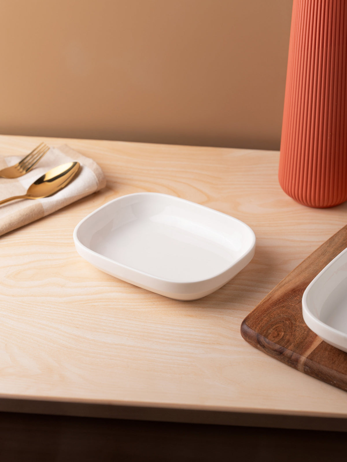 TAKISSO Porcelain Rectangular Bowl Set of 2