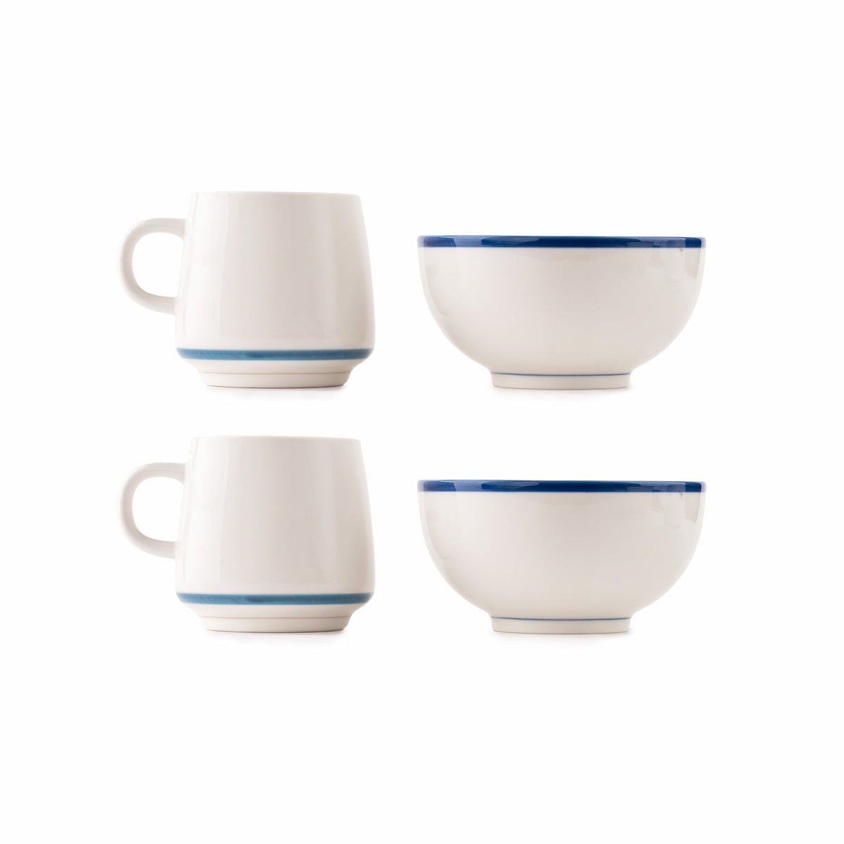 TAKISSO Porcelain Breakfast Set of 4