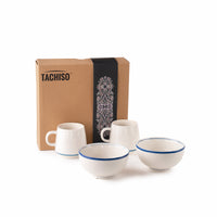 TAKISSO Porcelain Breakfast Set of 4