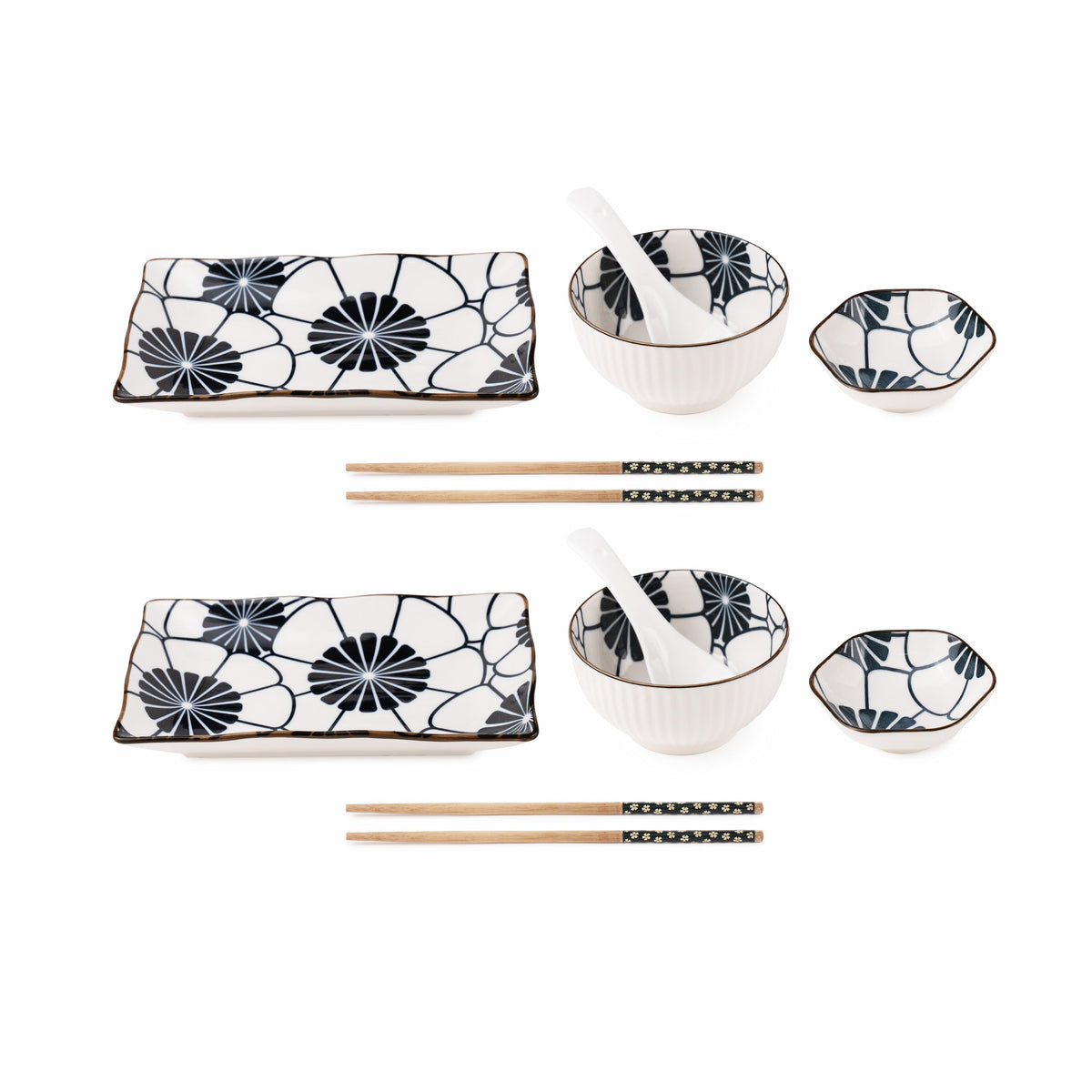 TAKISSO Porcelain Sushi Set of 10