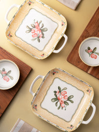 TAKISSO Porcelain Platter Set of 4