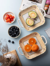 TAKISSO Porcelain Platter Set of 4