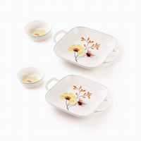 TAKISSO Porcelain Platter Set of 4