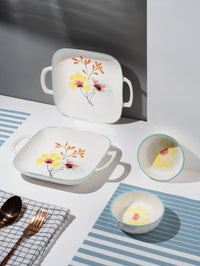 TAKISSO Porcelain Platter Set of 4