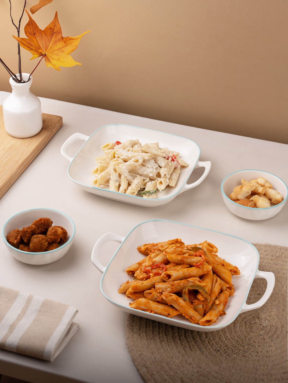 TAKISSO Porcelain Platter Set of 4