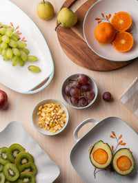 TAKISSO Porcelain Platter Set of 6