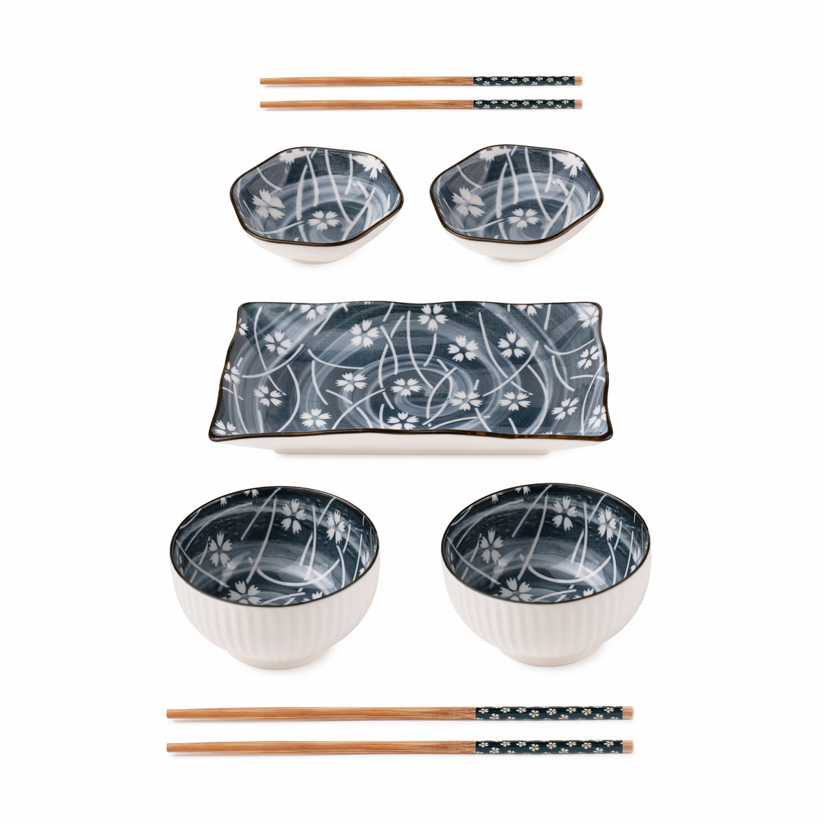 TAKISSO Porcelain Sushi Set of 7