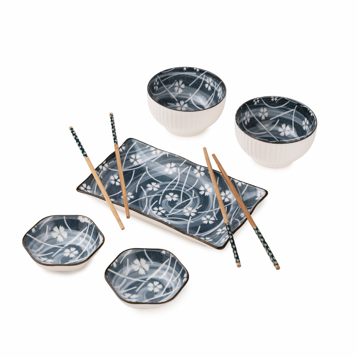 TAKISSO Porcelain Sushi Set of 7