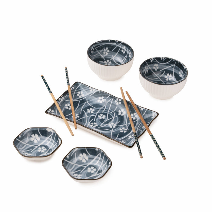 TAKISSO Porcelain Sushi Set of 7