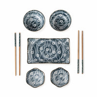 TAKISSO Porcelain Sushi Set of 7