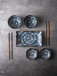 TAKISSO Porcelain Sushi Set of 7