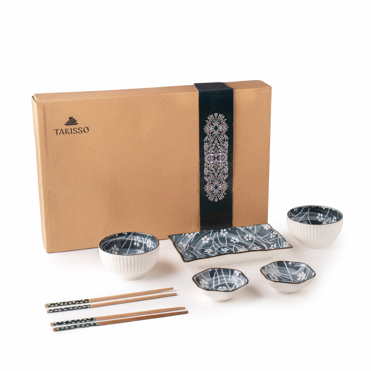 TAKISSO Porcelain Sushi Set of 7